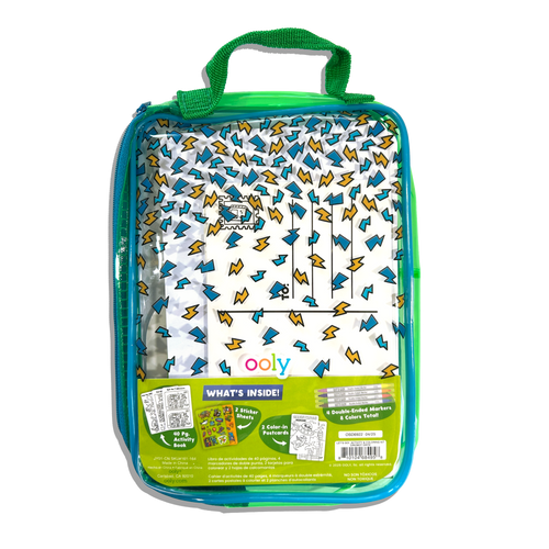 Let's Go! Activity & Coloring Kit - Robo Dinos