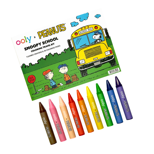 OOLY x Peanuts Snoopy School Coloring Travel Kit