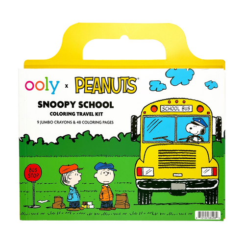 OOLY x Peanuts Snoopy School Coloring Travel Kit