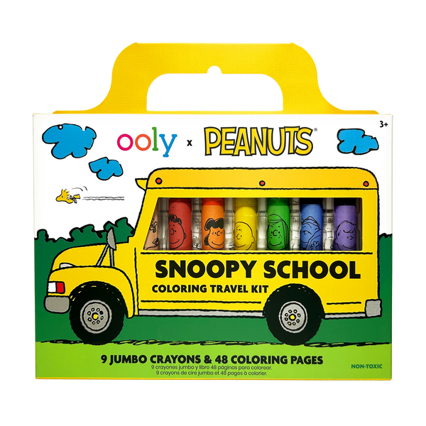 OOLY x Peanuts Snoopy School Coloring Travel Kit