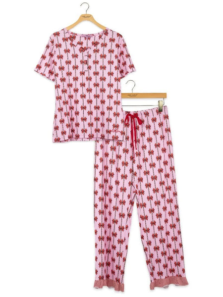 Simply Southern Lily PJ Set - Peppermint Bow