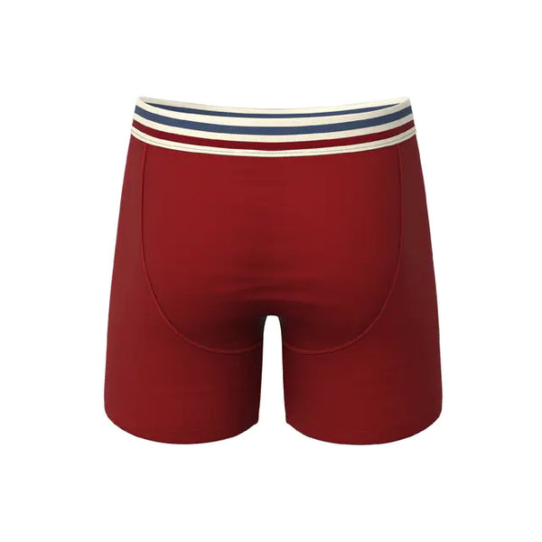 The Ready or Not | Bright Red Retro Ball Hammock® Pouch Underwear With Fly