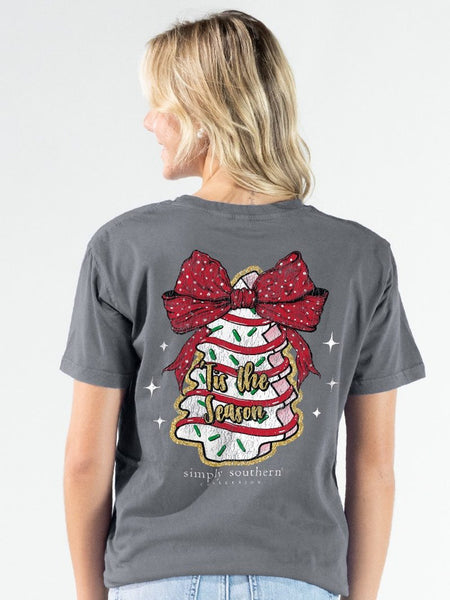 Simply Southern Short Sleeve Tee - Christmas Tree Cake