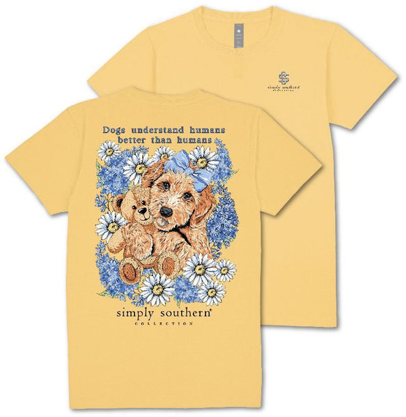 Simply Southern Short Sleeve Tee - Dogs Understand Humans Better than Humans