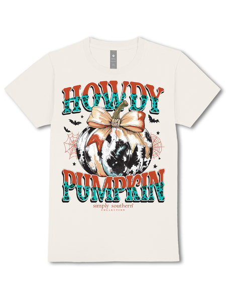Simply Southern Short Sleeve Tee - Howdy Pumpkin