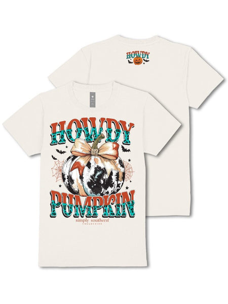 Simply Southern Short Sleeve Tee - Howdy Pumpkin