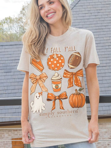 Simply Southern Short Sleeve Tee | Happy Fall Y'all