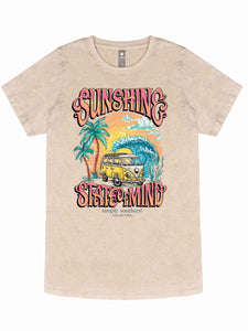 Simply Southern Acid Wash Short Sleeve Tee - Sunshine State of Mind