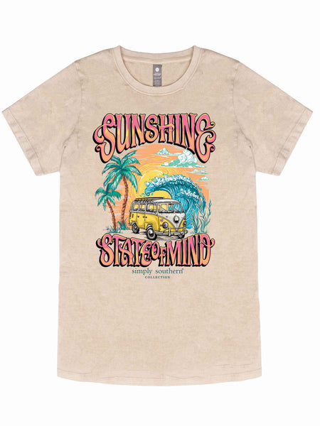 Simply Southern Acid Wash Short Sleeve Tee - Sunshine State of Mind