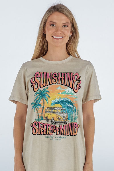 Simply Southern Acid Wash Short Sleeve Tee - Sunshine State of Mind