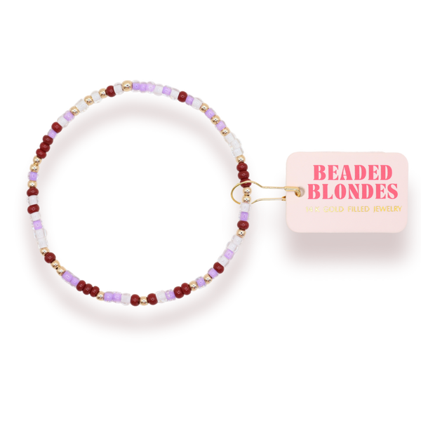 Beaded Blondes | Lavender Dreams Sprinkle Bracelet