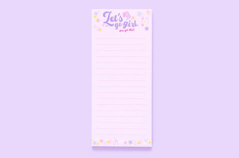 Skinny List Pad - Let's Go Girl