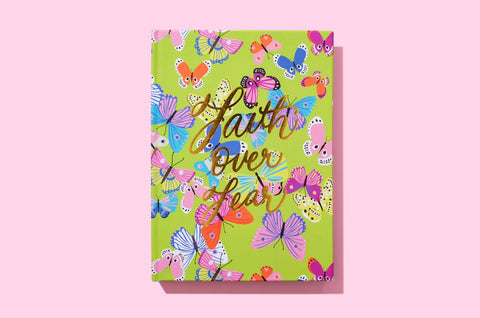 Hardcover Notebook - Faith Over Fear