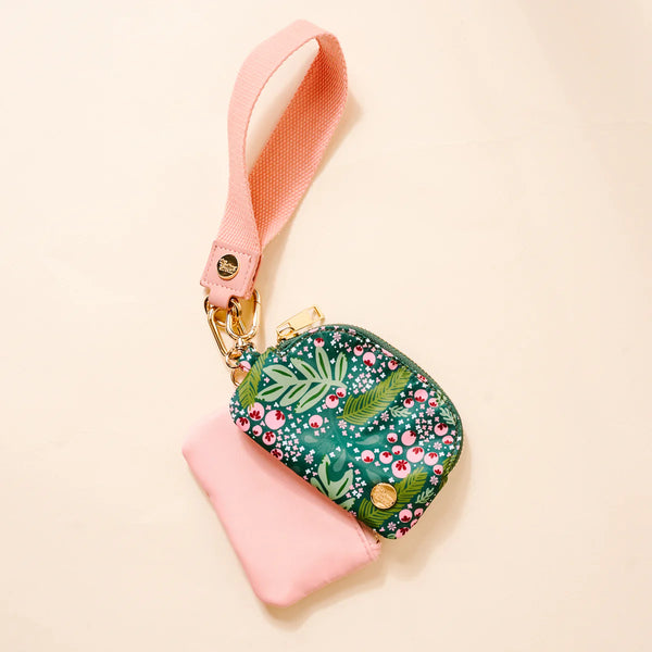 Dynamic Duo Pouch Wristlet - Jolly Sprig