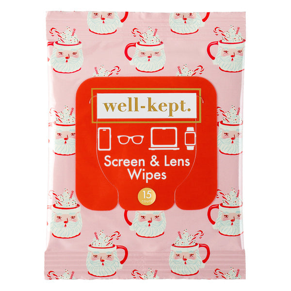 Well-Kept Screen & Lens Cleaning Wipes - Ho Ho Cocoa