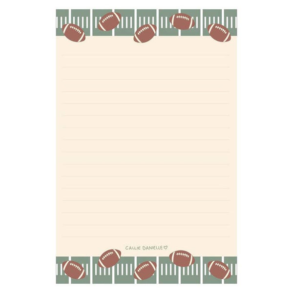 Football Game Day 4x6 Lined Notepad