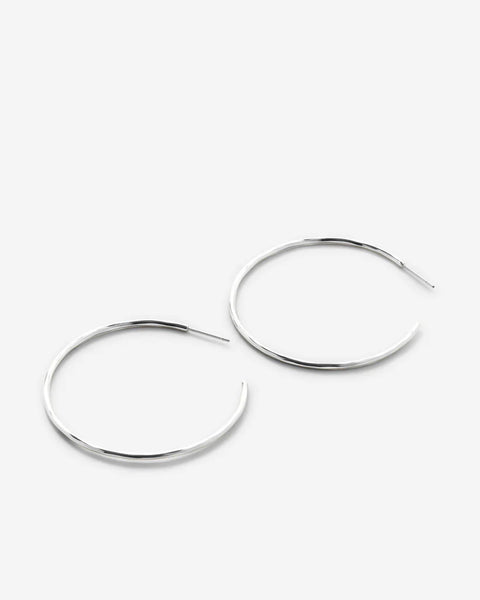 Bryan Anthonys Simplicity Maxi Hoop Earrings - Silver