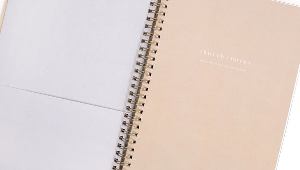 Church Notes Notebook - Dove Grey