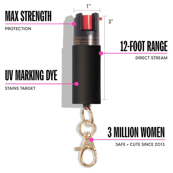 Soft Touch Pepper Spray - Black