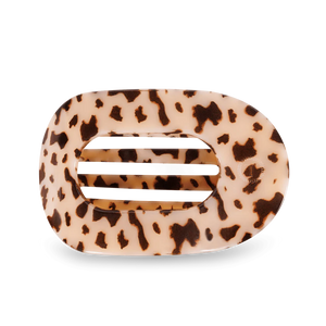 Teleties Flat Round Clip | Blonde Tortoise - *CHOOSE YOUR SIZE*