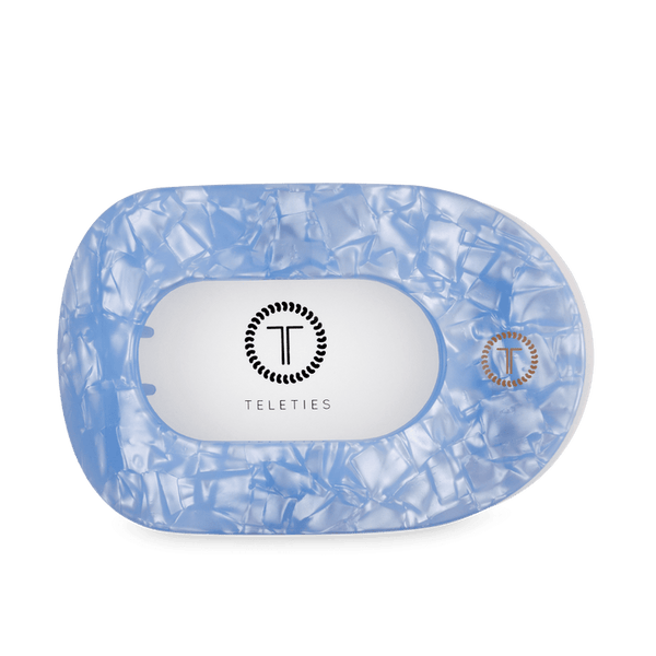 Teleties Flat Round Clip - Blue Lagoon