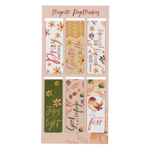 God is My Refuge Magnetic Bookmark Set