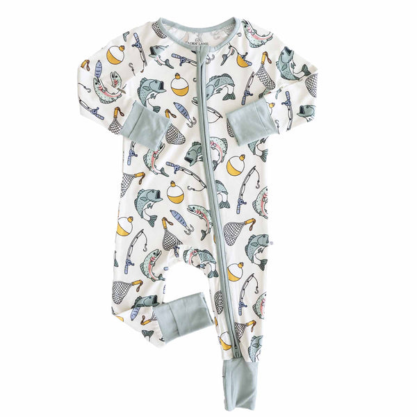 Caden Lane | Catch of the Day Convertible Zip Romper