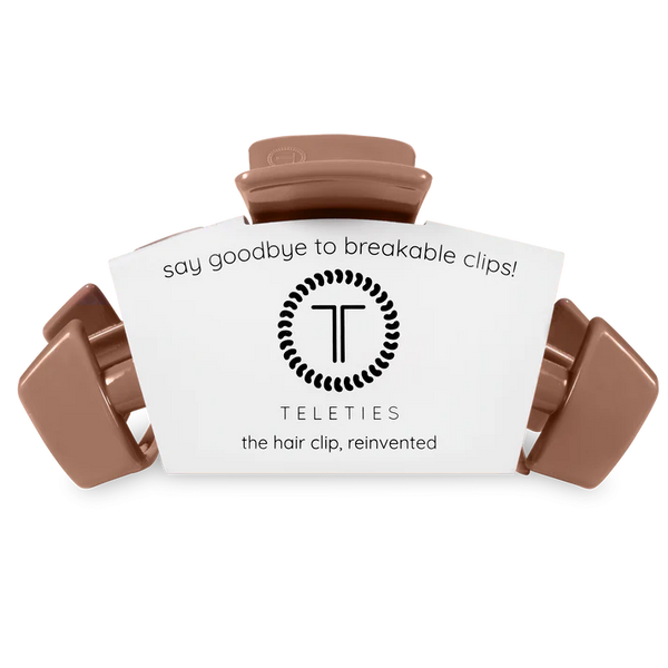 Teleties Classic Hair Clip | Mocha Mousse