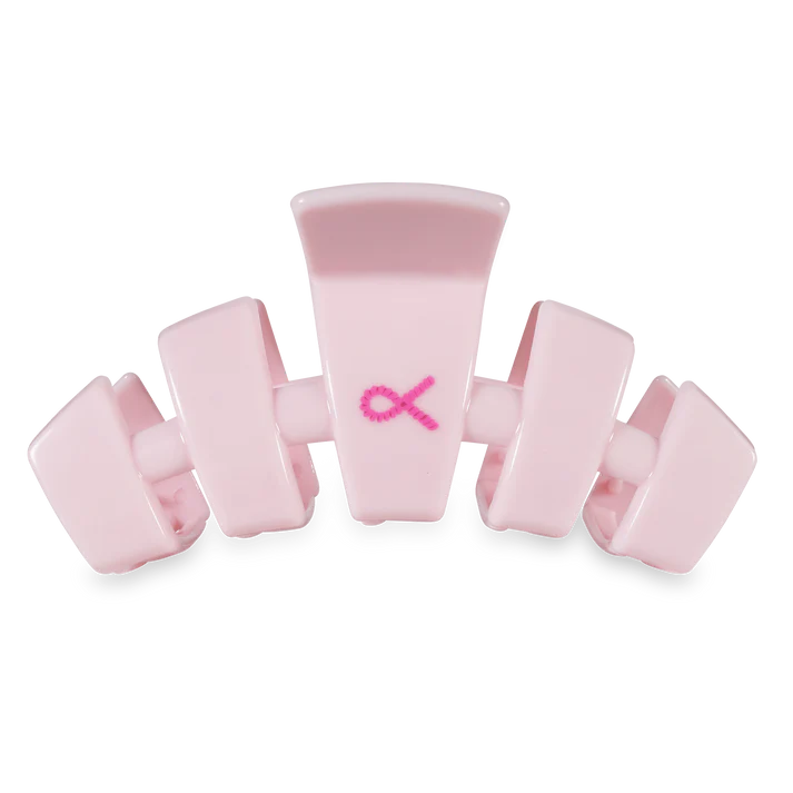 Teleties Classic Hair Clip - Pink Ribbon Power