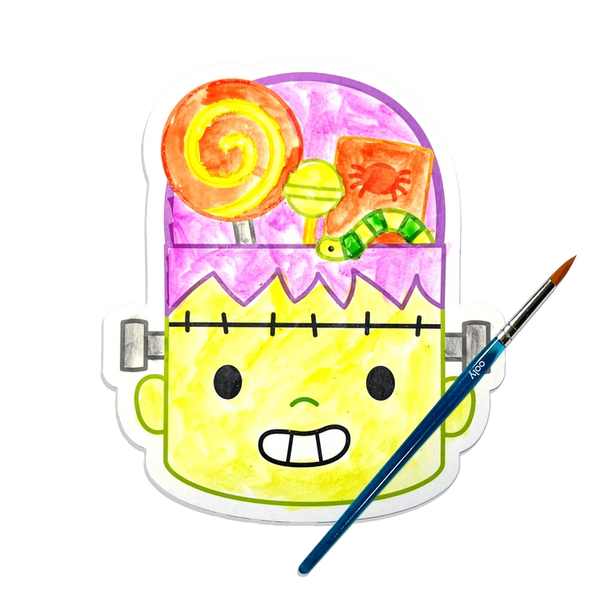 Playful Painters Easy Watercolor Painting Kit - Trick or Treat