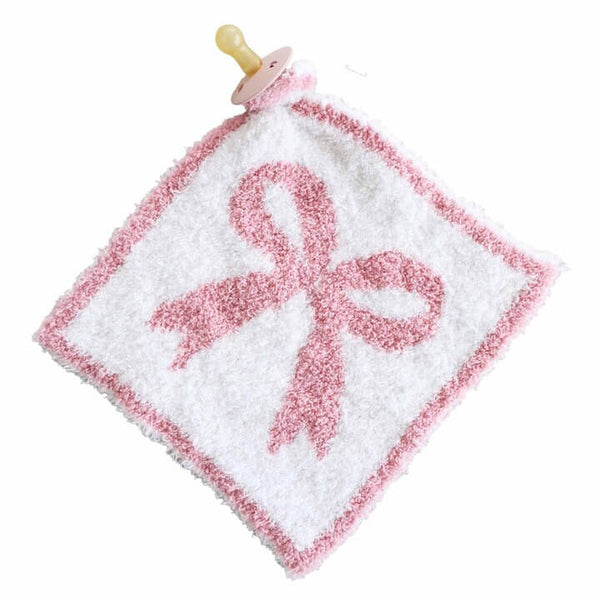 Caden Lane | CuddleLane™ Luxe Lovey - Dark Pink Bows