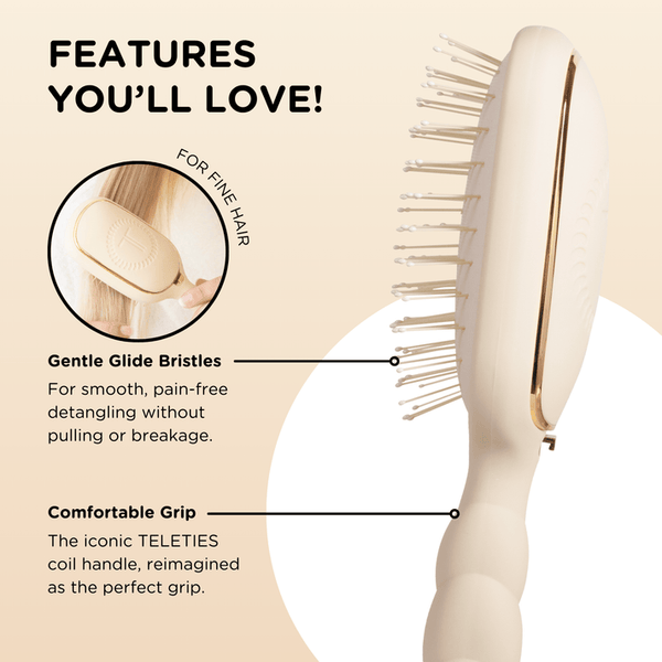 Detangler Hair Brush for Fine Hair – Tan