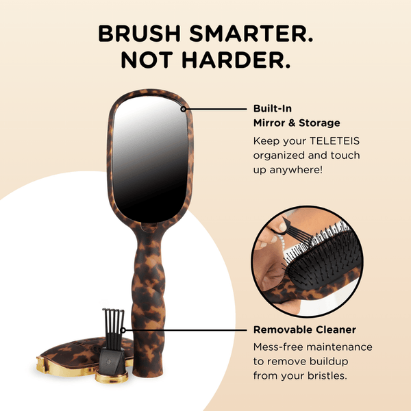 Detangler Hair Brush for Thick Hair – Tortoise