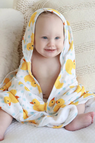 Caden Lane | Bamboo Hooded Towel - Rubber Ducks