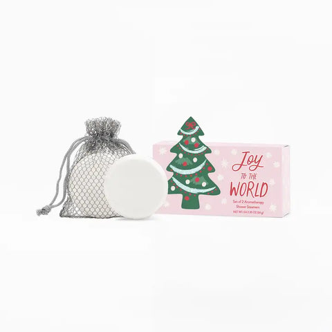 Christmas Tree Shower Steamer Gift Set - Joy To the World