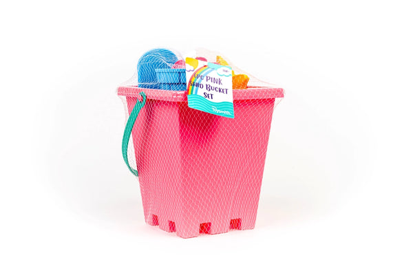 6-Piece Sand Bucket Set - Pink