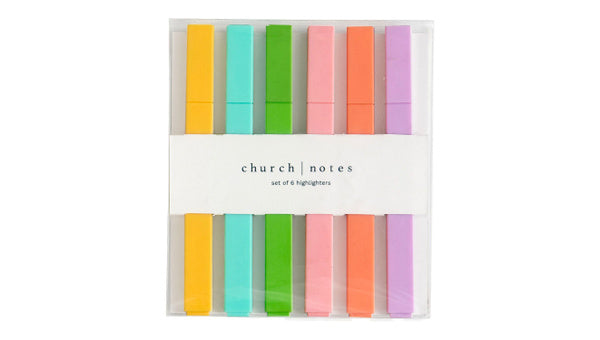 Radiant Highlights – Bible Study Highlighter Set of 6 Colors