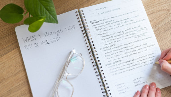 Church Notes Notebook - Navy Blue