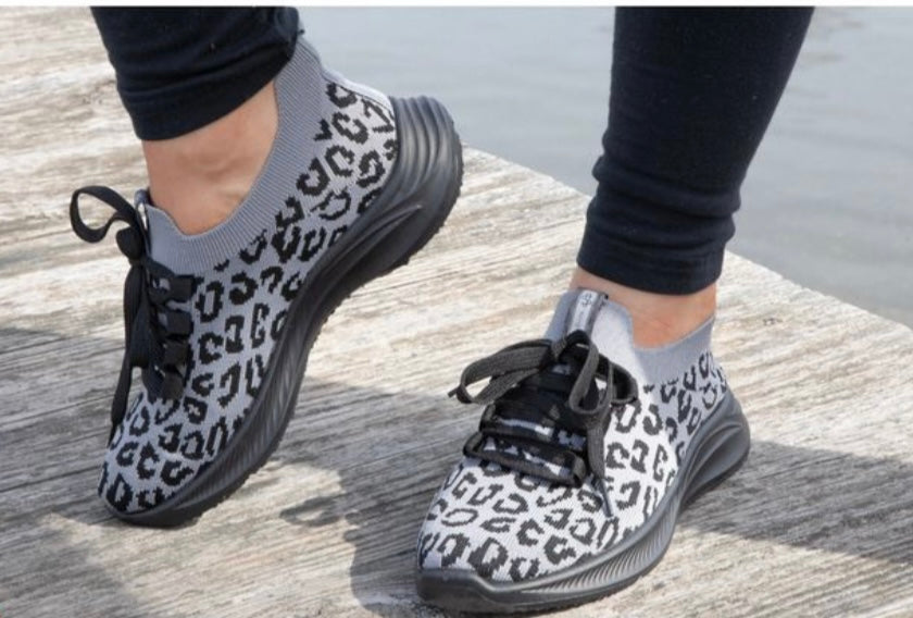 Simply Southern Sneakers | Black Leopard