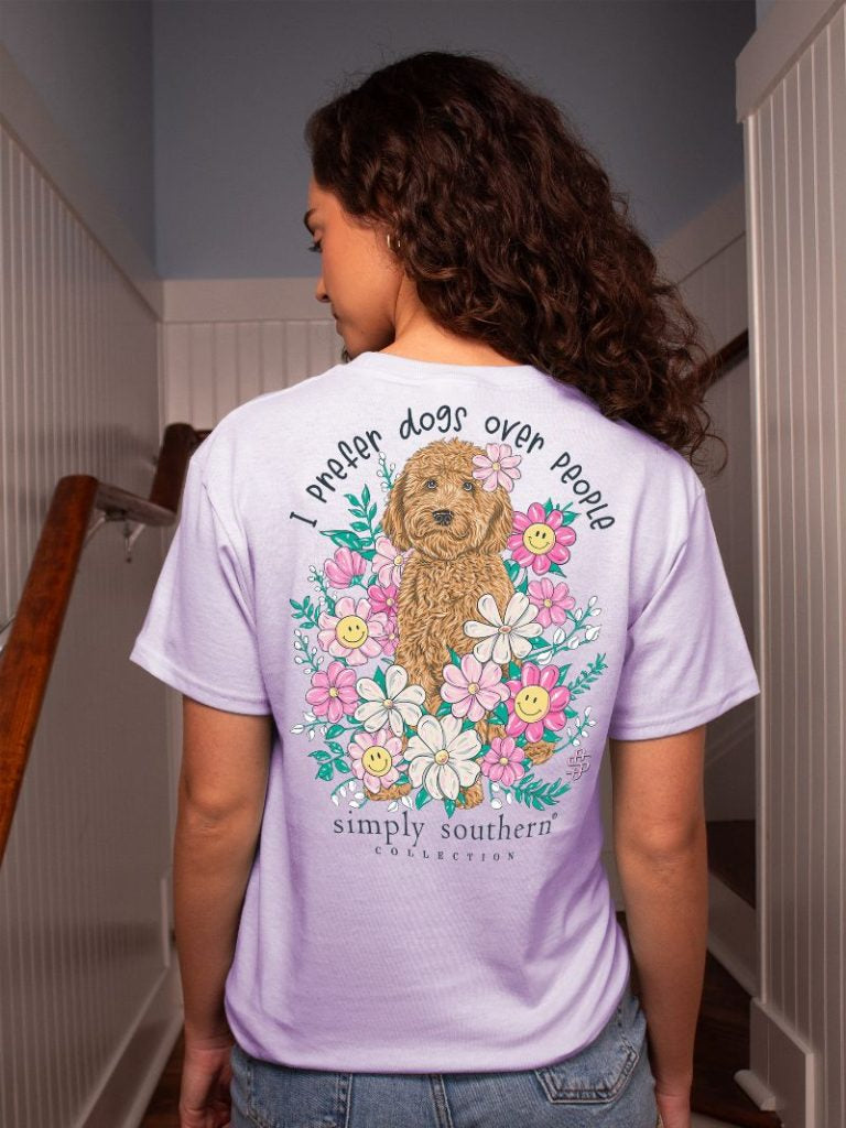 Simply Southern Short Sleeve Tee - I Prefer Dogs Over People