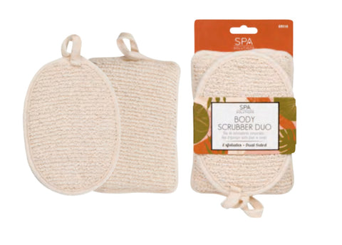 BODY SCRUBBER DUO | BEIGE