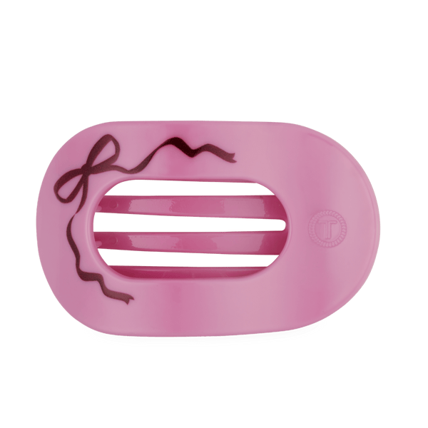 Teleties Flat Round Hair Clip - Just Add a Bow