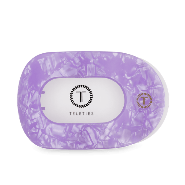 Teleties Flat Round Clip - Lavender Mist