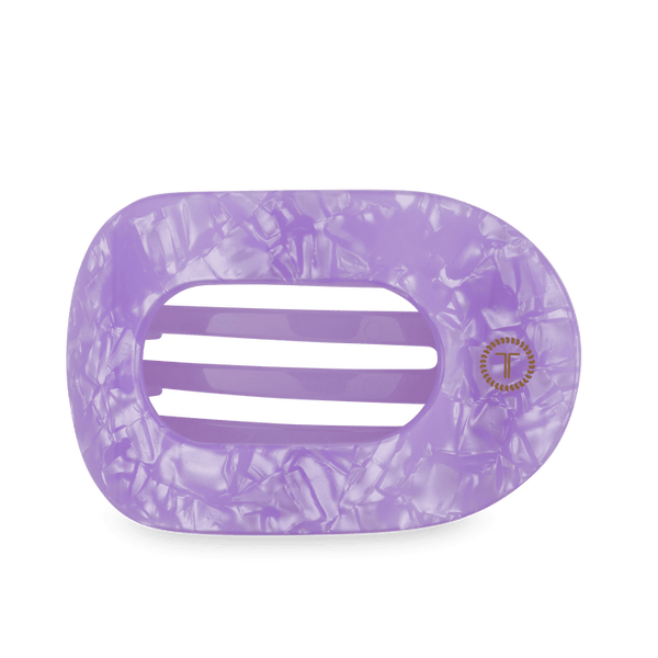 Teleties Flat Round Clip - Lavender Mist