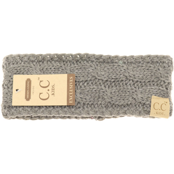 KIDS' Solid Cable Knit C.C Head Wrap | *CHOOSE YOUR COLOR*