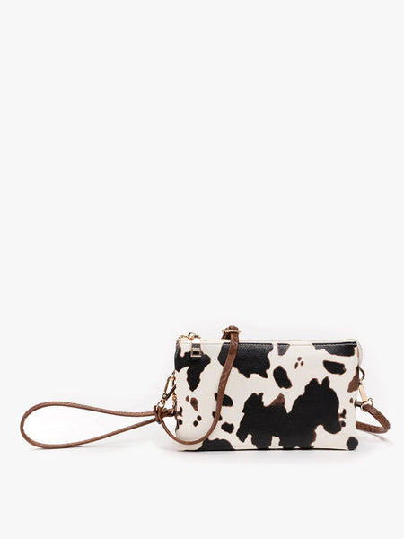 Riley Vegan Cow Crossbody/Wristlet