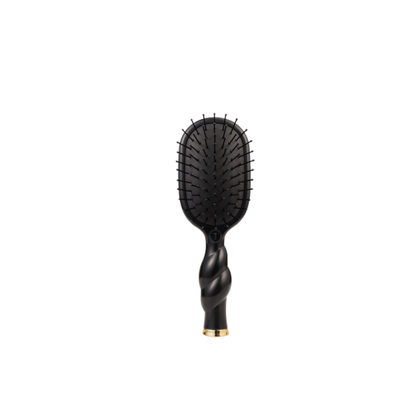 Teleties Mini Detangler Hair Brush for Medium Hair - Jet Black