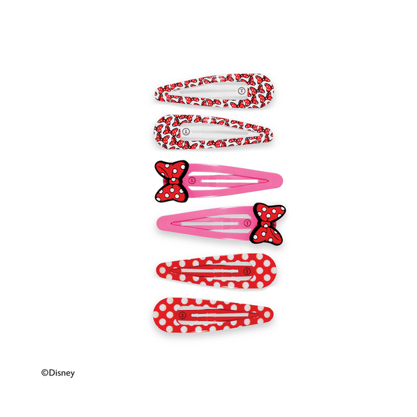 Teleties x Disney: Minnie Mouse Snap Clip (6ct)