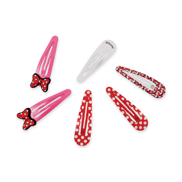 Teleties x Disney: Minnie Mouse Snap Clip (6ct)