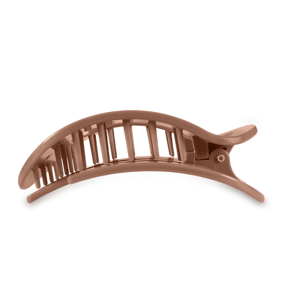 Teleties Flat Round Clip | Mocha Mousse - *CHOOSE YOUR SIZE*